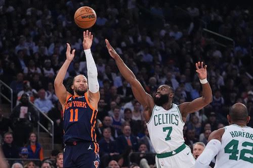 布伦森率尼克斯击败凯尔特人回应爆冷:他们有强大的竞争力,我们击败了他们 布伦森率尼克斯击败凯尔特人回应爆冷:他们有强大的竞争力,我们击败了他们